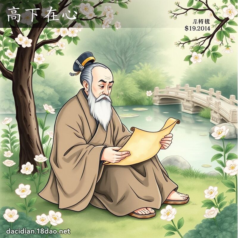 高下在心 - 国语大辞典配图
