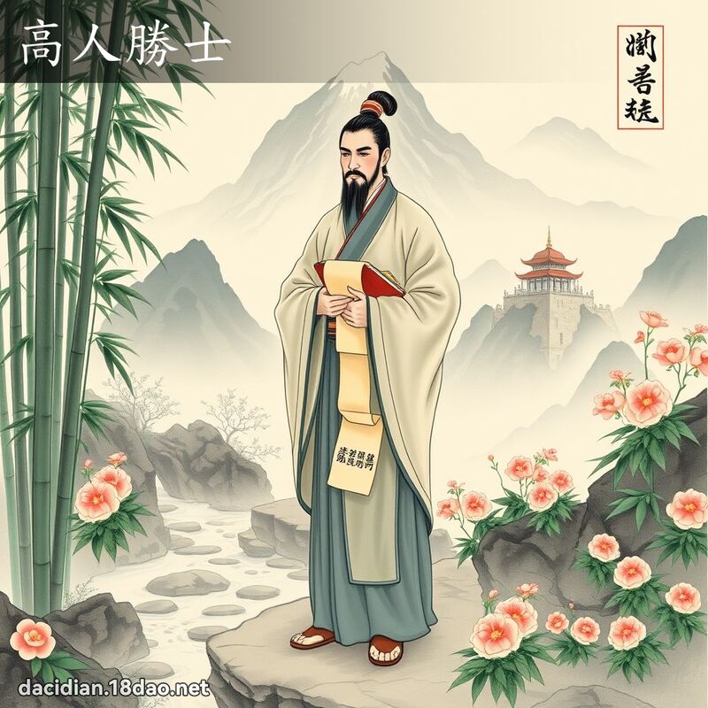 高人勝士 - 國語大辭典配圖