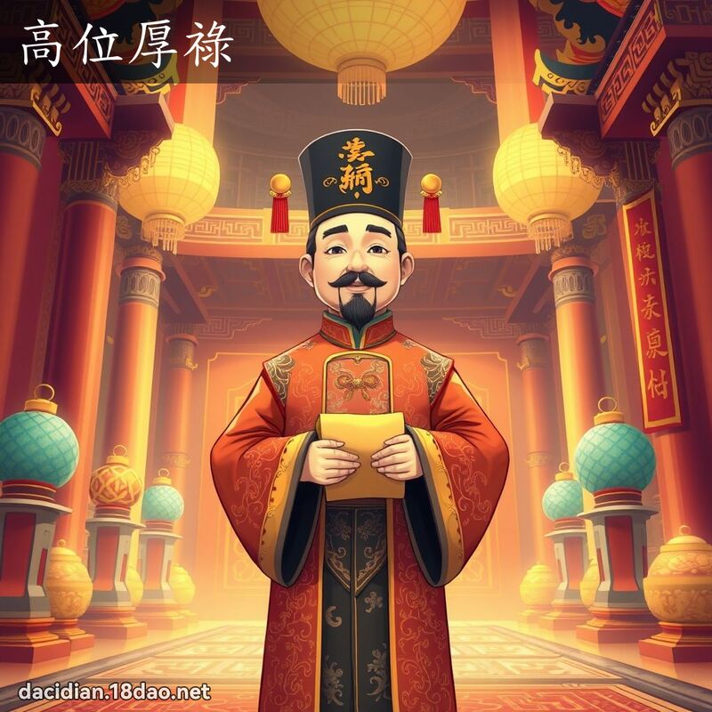 高位厚祿 - 國語大辭典配圖
