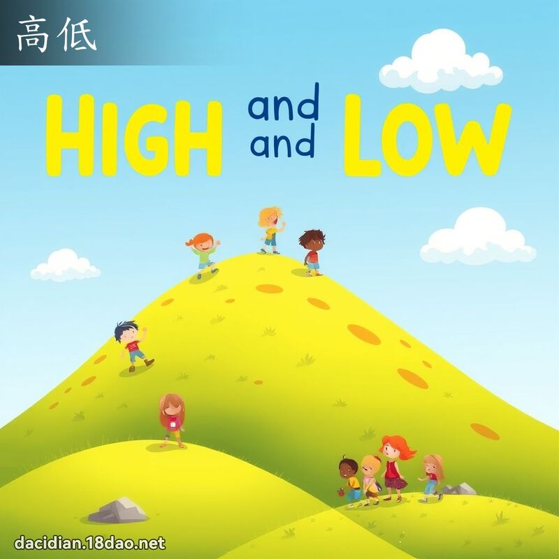 高低 - 國語大辭典配圖