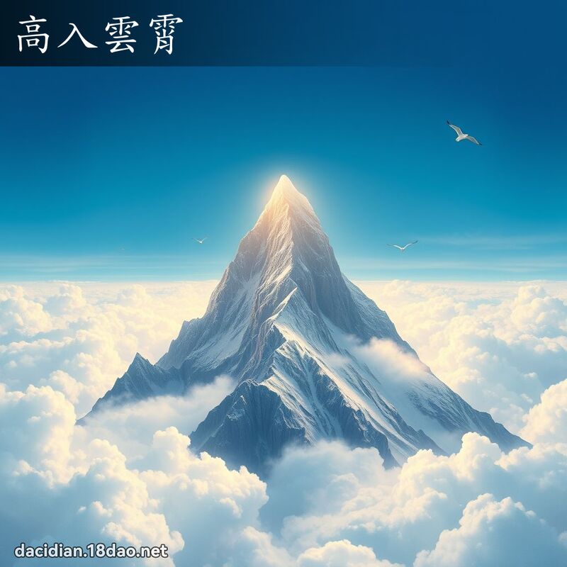 高入雲霄 - 國語大辭典配圖