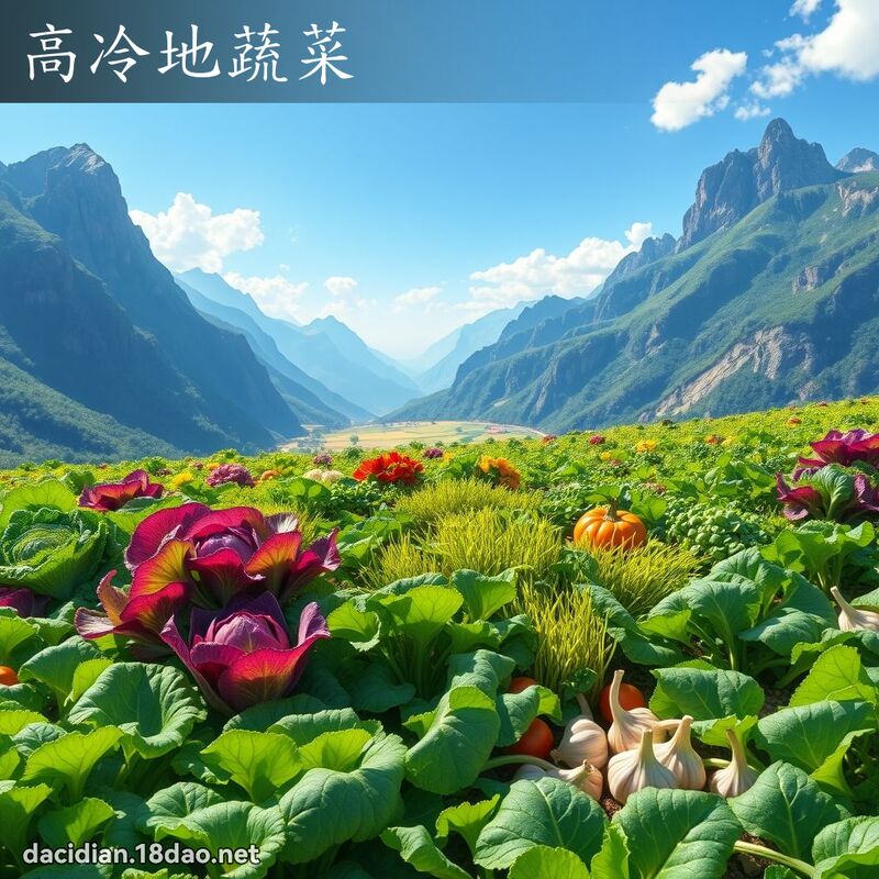 高冷地蔬菜 - 國語大辭典配圖
