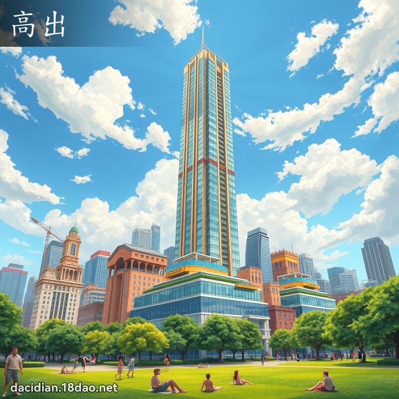 高出 - 国语大辞典配图