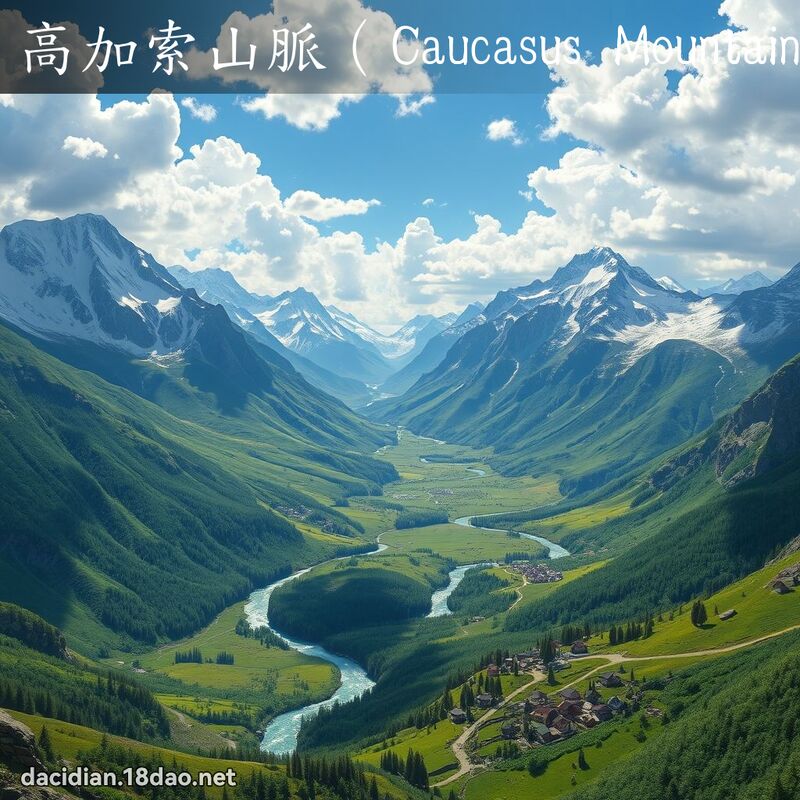 高加索山脈（Caucasus Mountains） - 國語大辭典配圖
