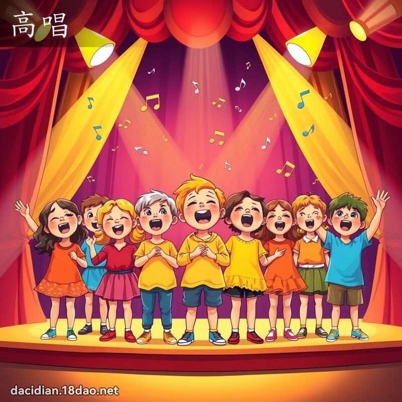 高唱 - 国语大辞典配图