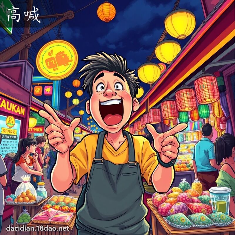 高喊 - 国语大辞典配图