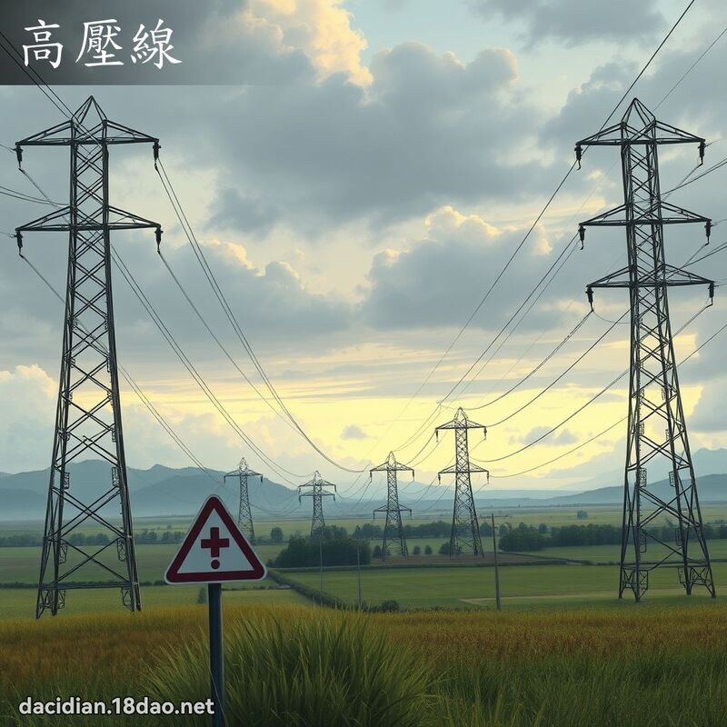 高压线 - 国语大辞典配图