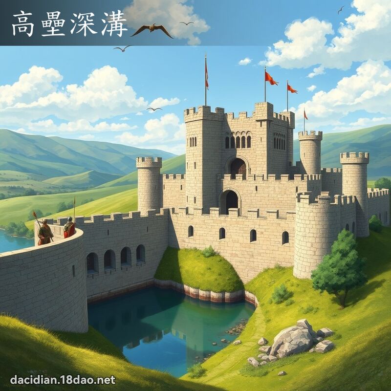 高壘深溝 - 國語大辭典配圖