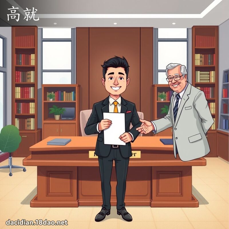 高就 - 国语大辞典配图