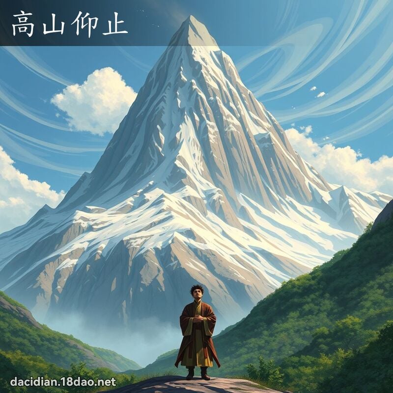高山仰止 - 国语大辞典配图