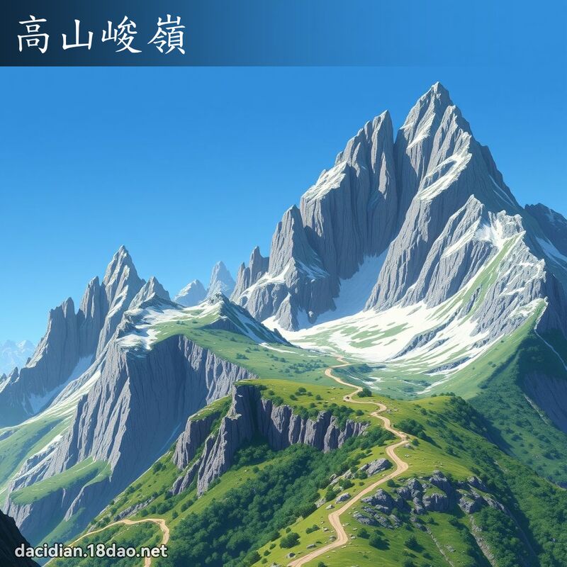 高山峻岭 - 国语大辞典配图