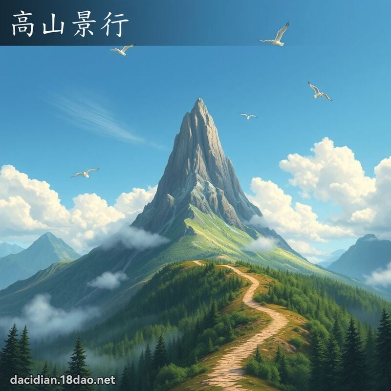 高山景行 - 國語大辭典配圖