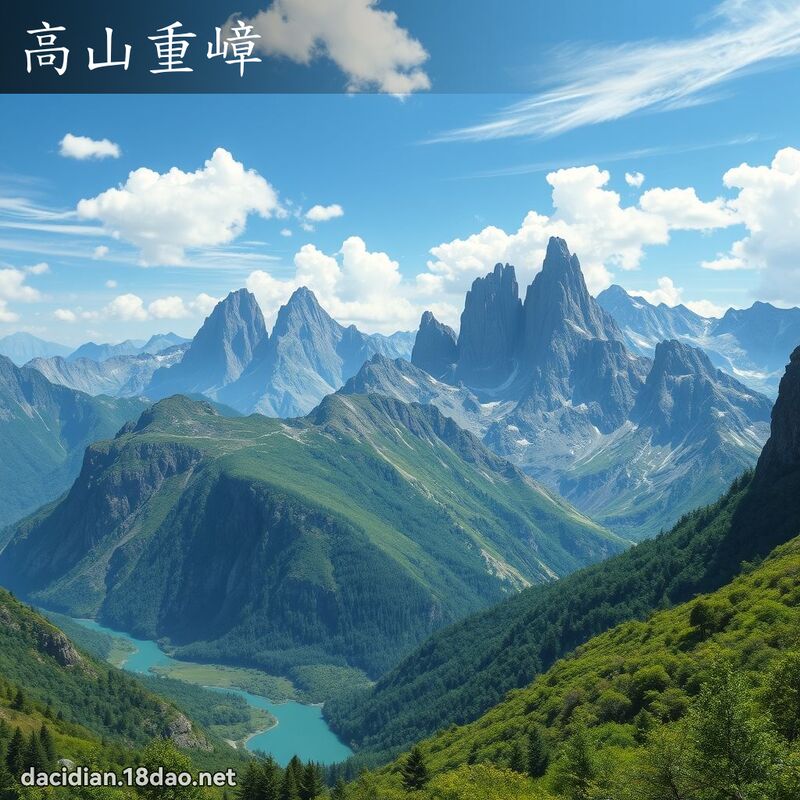 高山重嶂 - 國語大辭典配圖