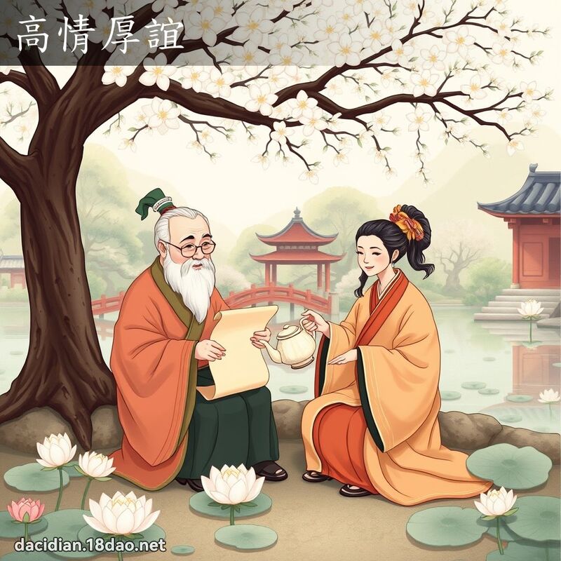 高情厚谊 - 国语大辞典配图