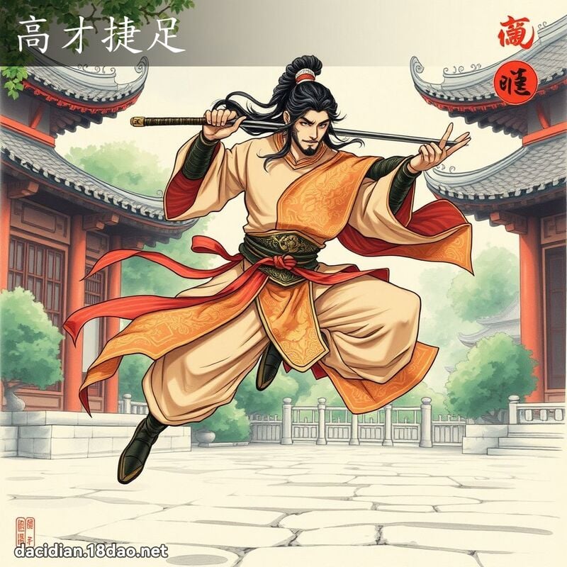 高才捷足 - 國語大辭典配圖