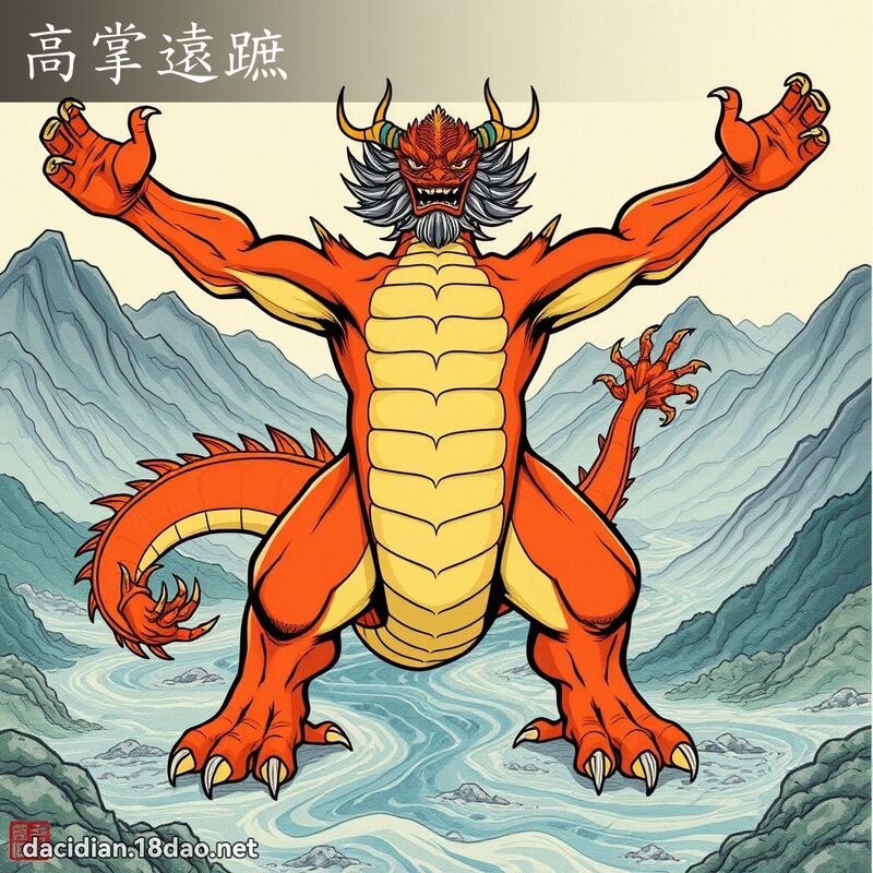 高掌远蹠 - 国语大辞典配图