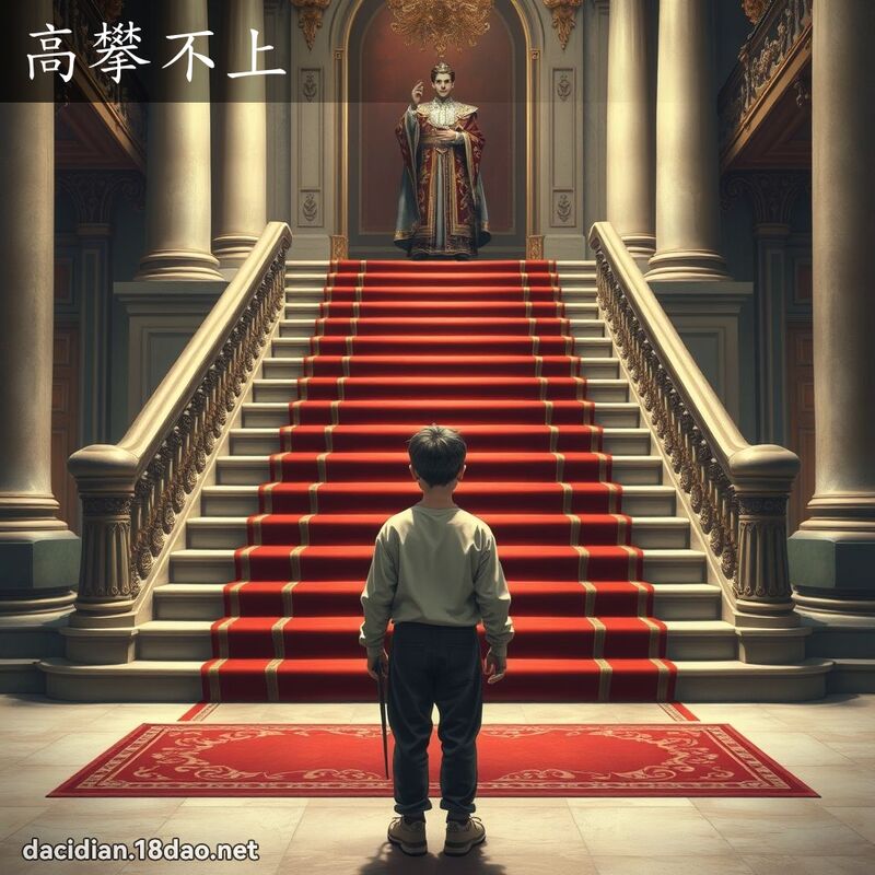 高攀不上 - 国语大辞典配图