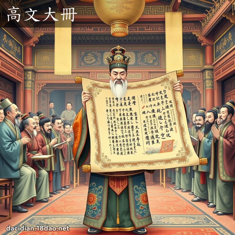 高文大冊 - 國語大辭典配圖