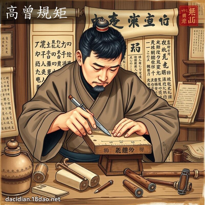 高曾規矩 - 國語大辭典配圖