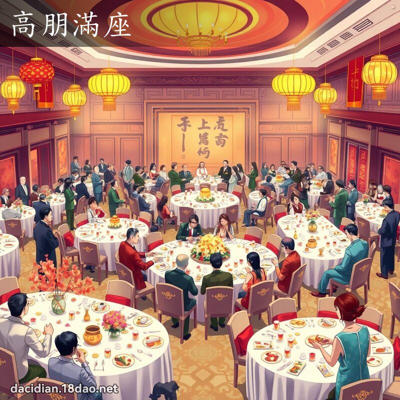 高朋满座 - 国语大辞典配图