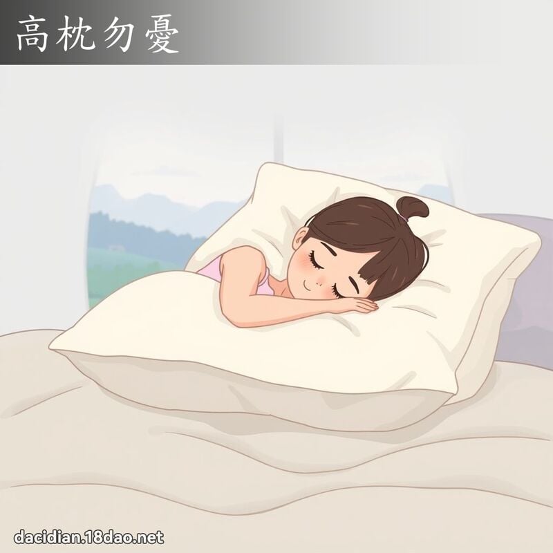 高枕勿憂 - 國語大辭典配圖
