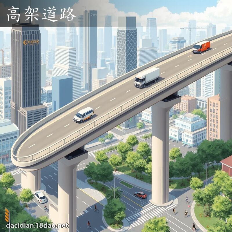 高架道路 - 國語大辭典配圖