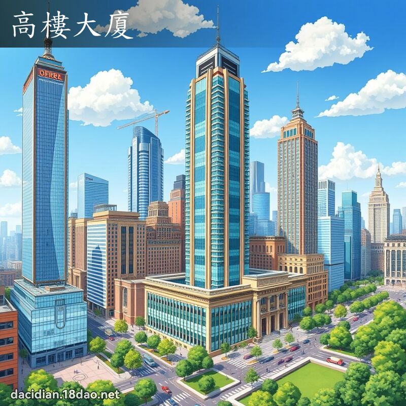 高楼大厦 - 国语大辞典配图