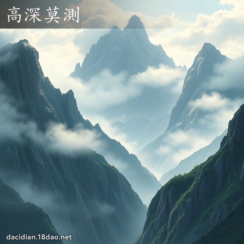 高深莫測 - 國語大辭典配圖