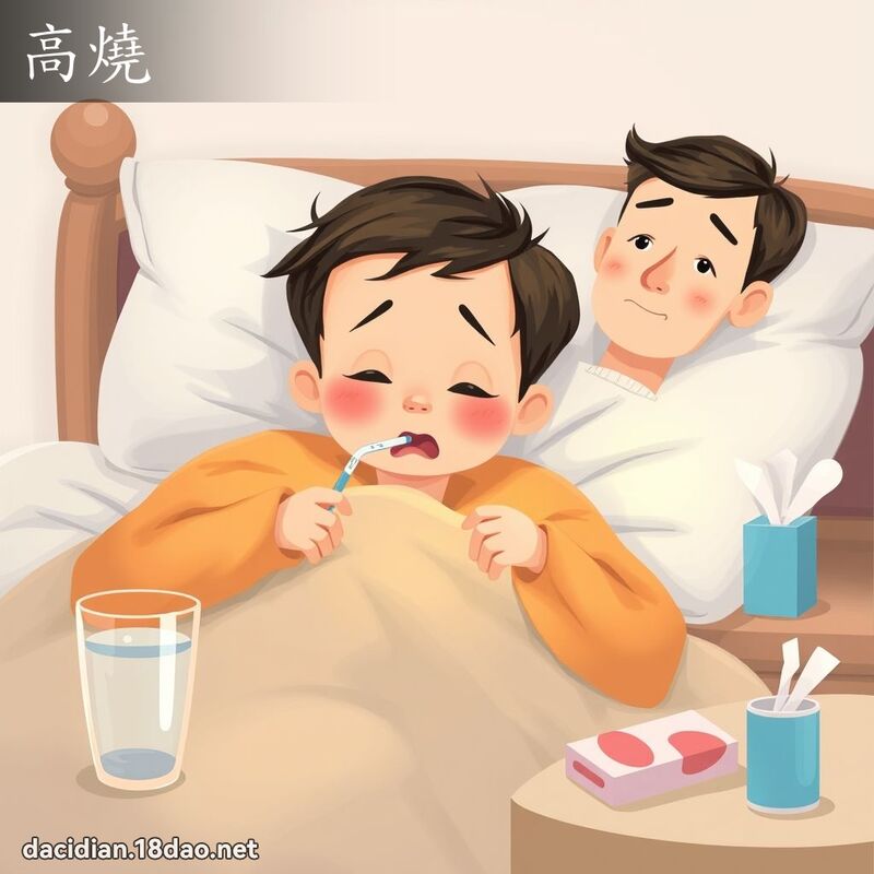 高燒 - 國語大辭典配圖