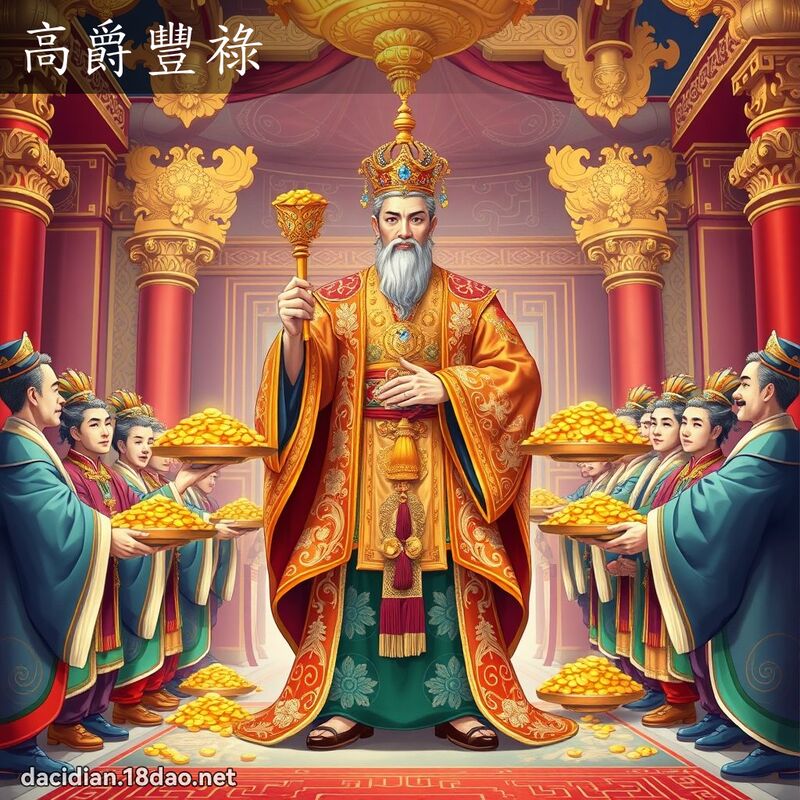 高爵豐祿 - 國語大辭典配圖