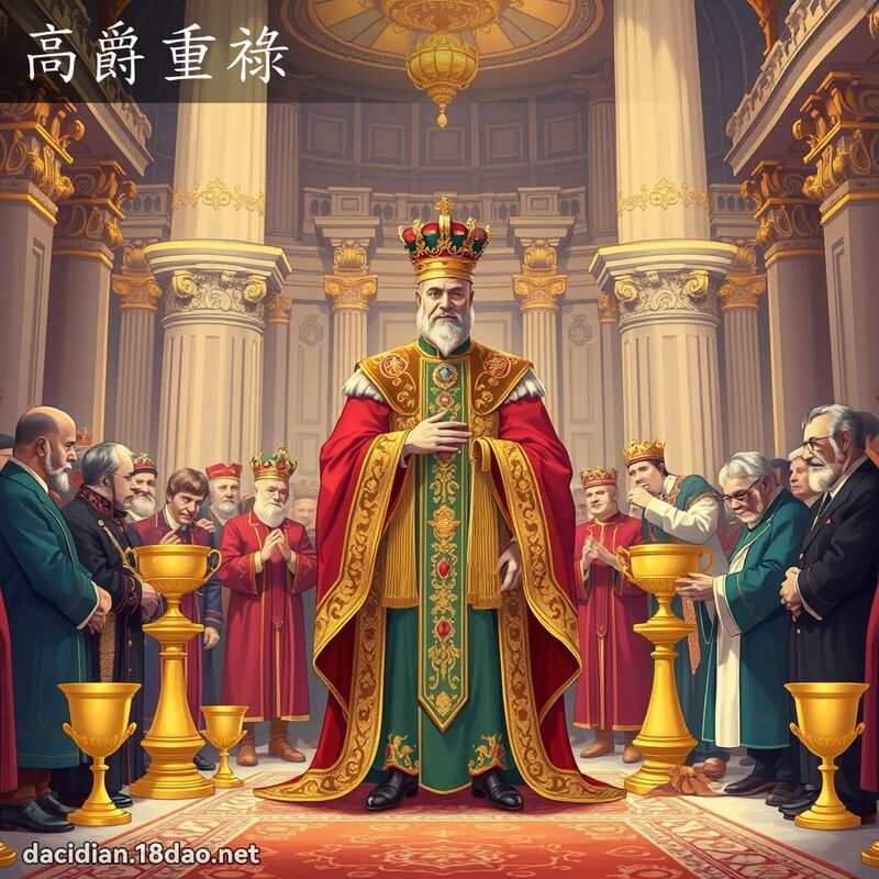 高爵重祿 - 國語大辭典配圖