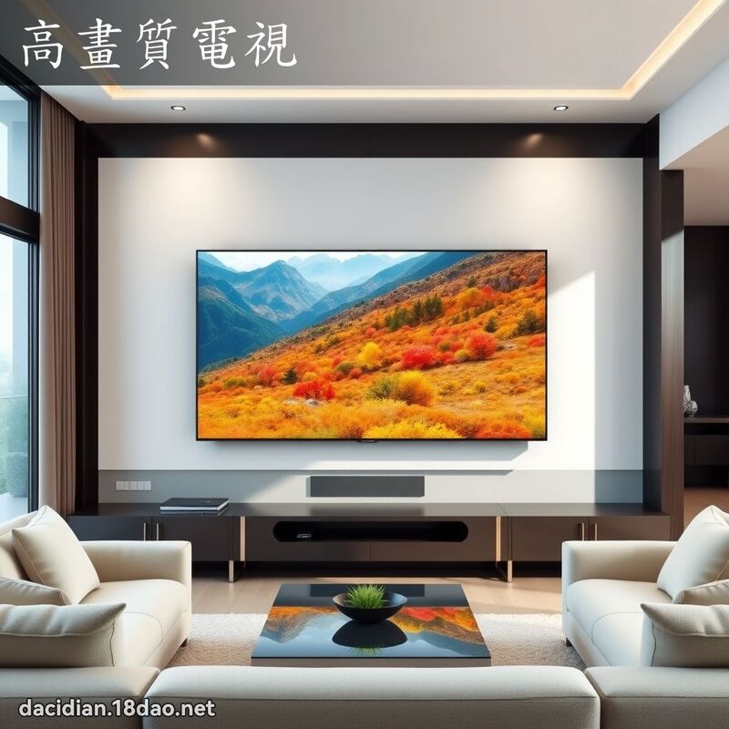高畫質電視 - 國語大辭典配圖