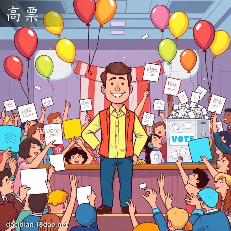 高票 - 國語大辭典配圖