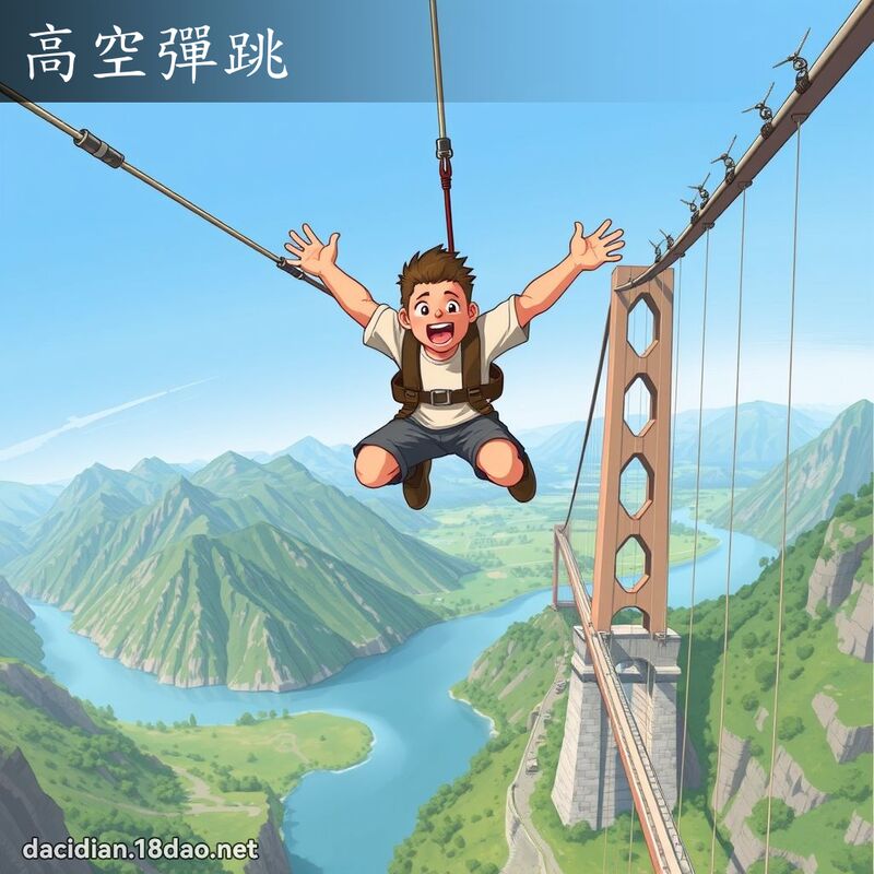 高空弹跳 - 国语大辞典配图