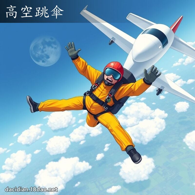 高空跳傘 - 國語大辭典配圖