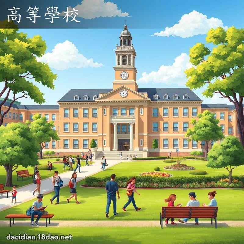 高等學校 - 國語大辭典配圖