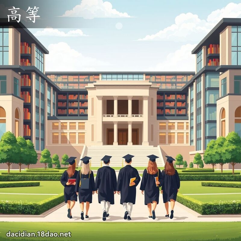 高等 - 國語大辭典配圖