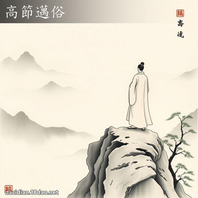 高節邁俗 - 國語大辭典配圖
