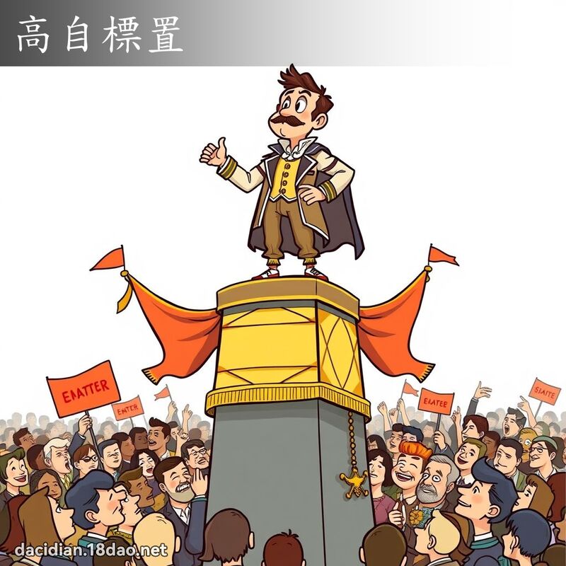 高自標置 - 國語大辭典配圖
