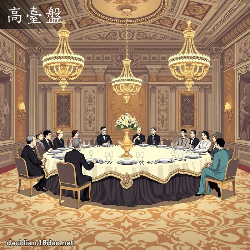 高臺盤 - 國語大辭典配圖