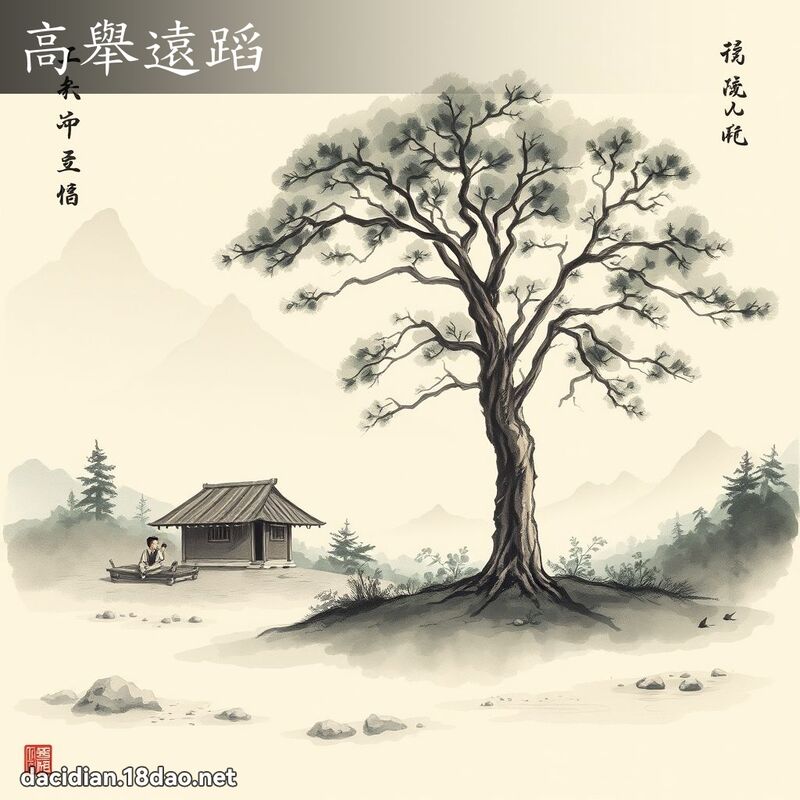 高舉遠蹈 - 國語大辭典配圖