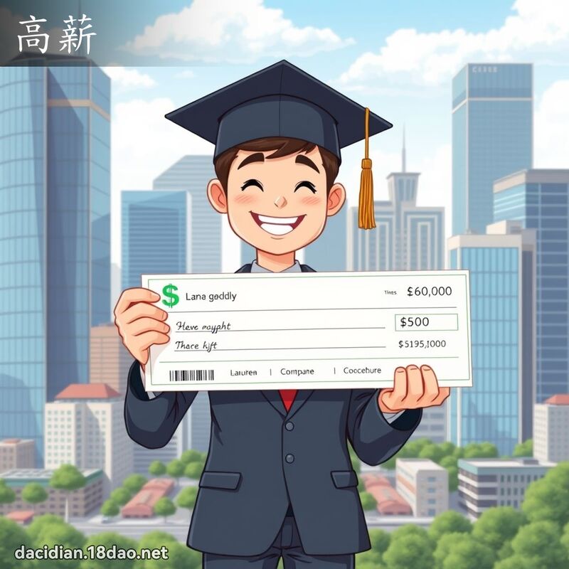 高薪 - 國語大辭典配圖