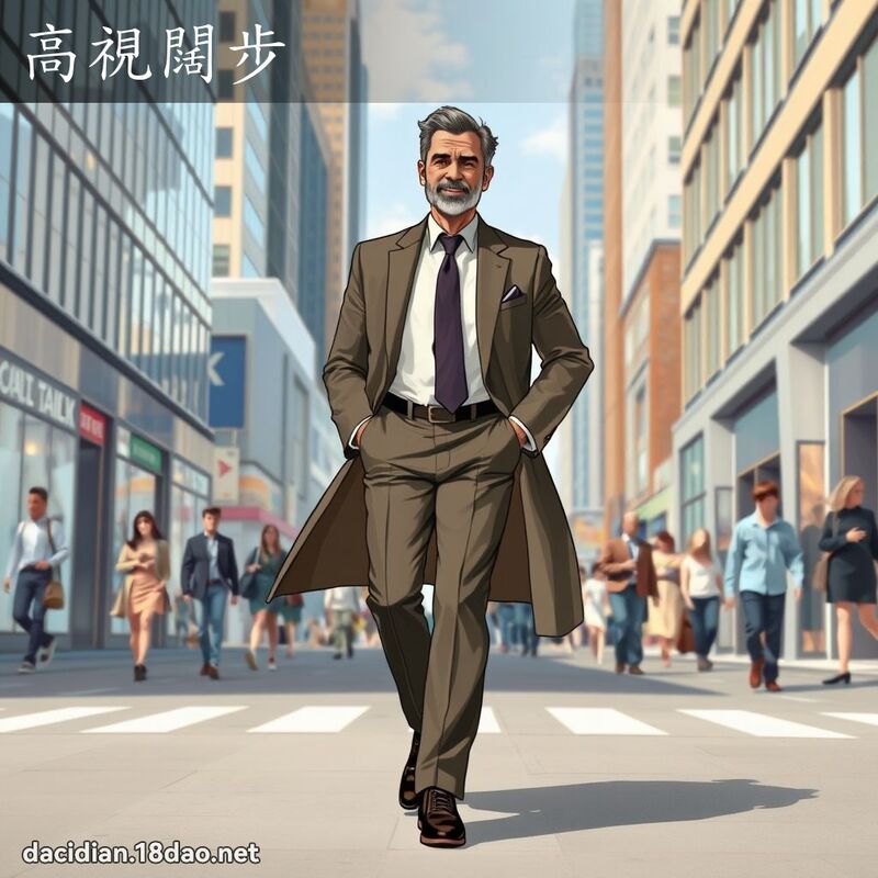 高视阔步 - 国语大辞典配图