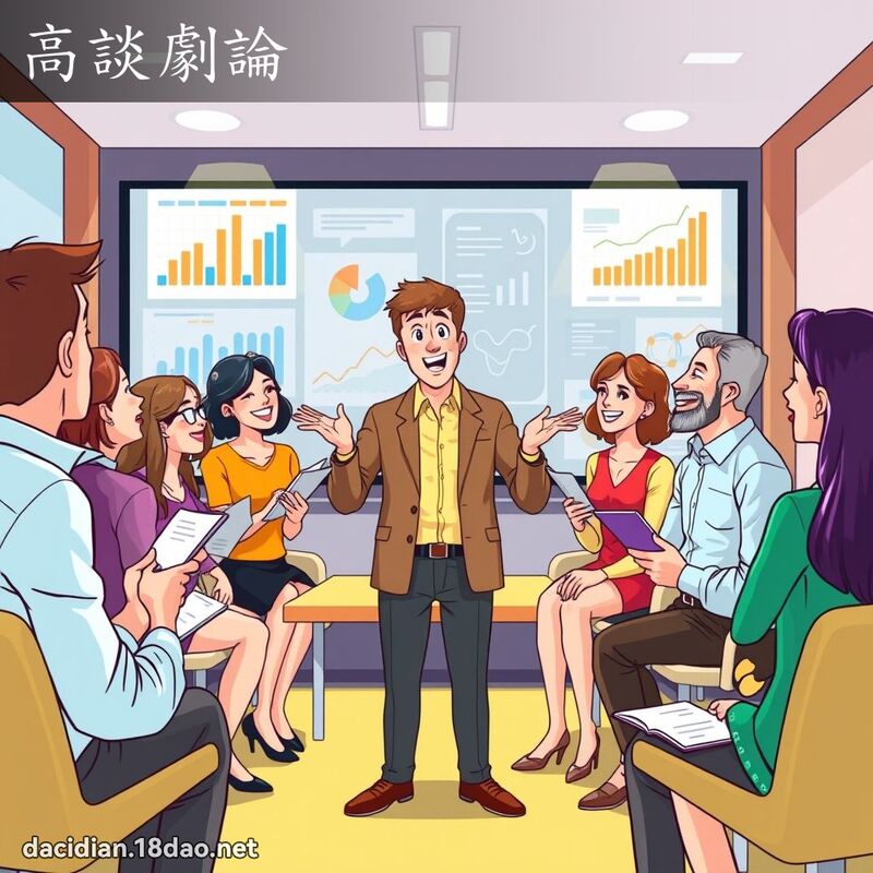 高谈剧论 - 国语大辞典配图