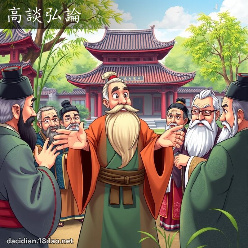 高谈弘论 - 国语大辞典配图