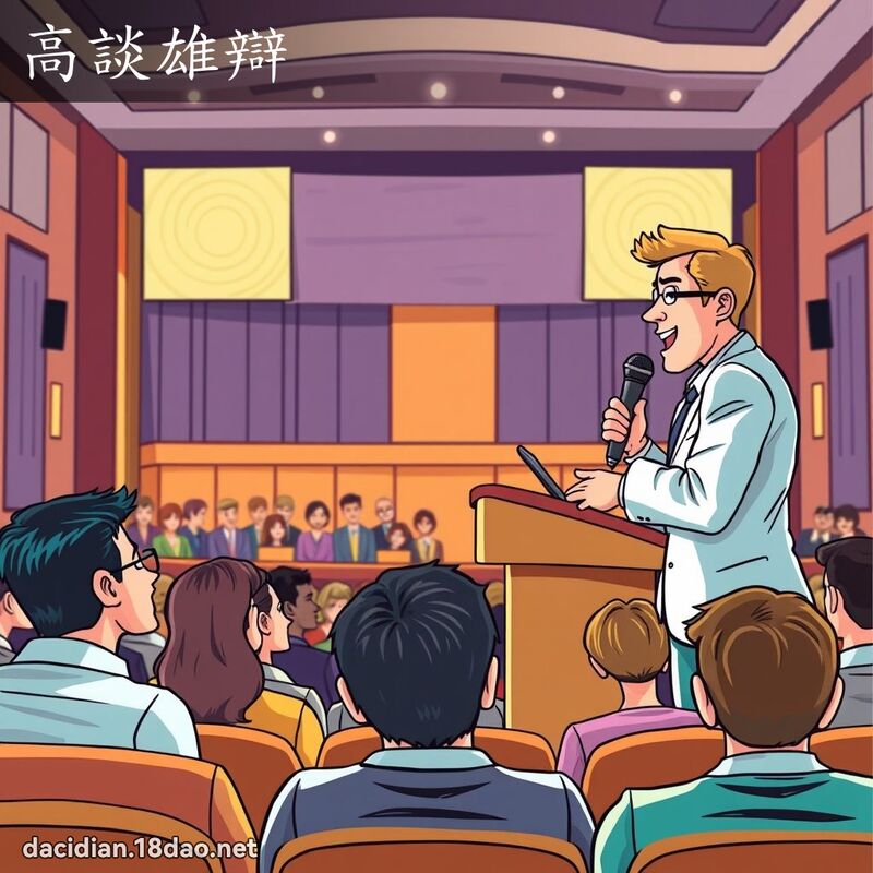 高談雄辯 - 國語大辭典配圖