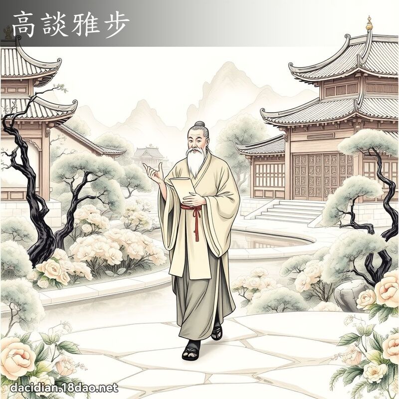 高談雅步 - 國語大辭典配圖