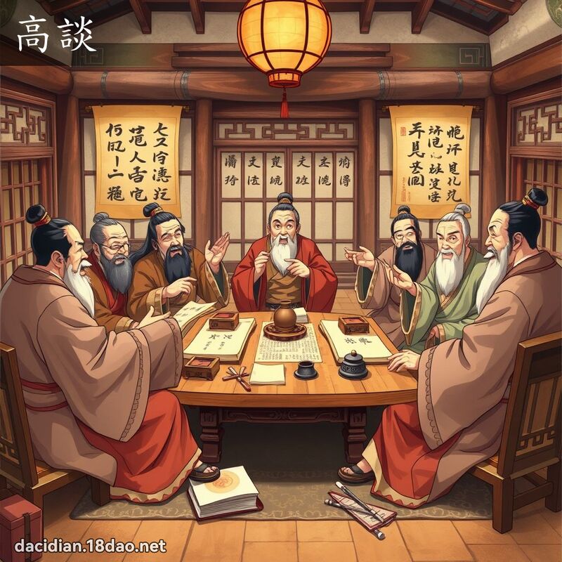 高谈 - 国语大辞典配图