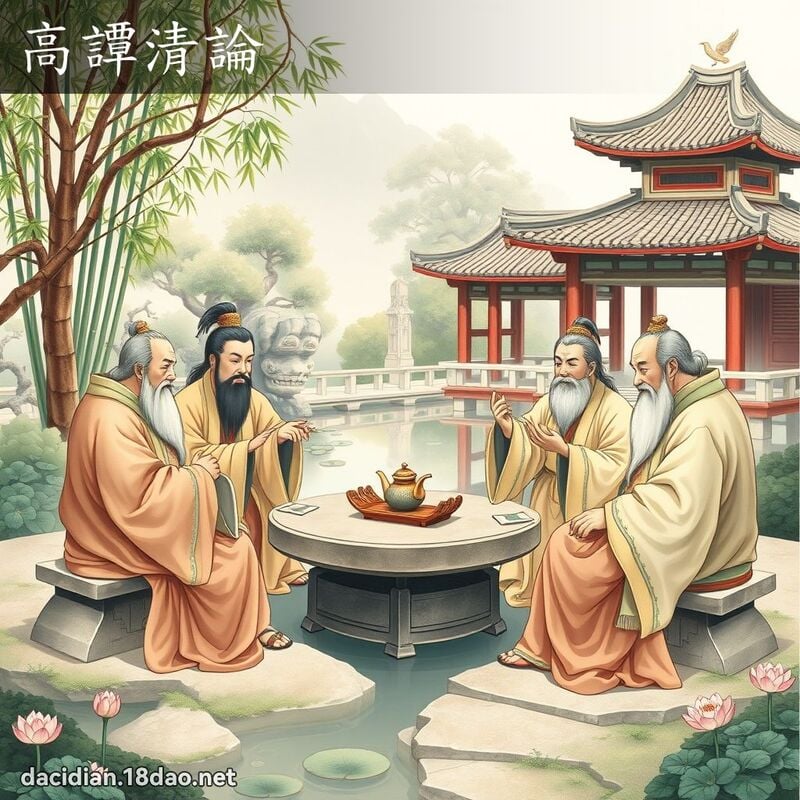 高譚清論 - 國語大辭典配圖
