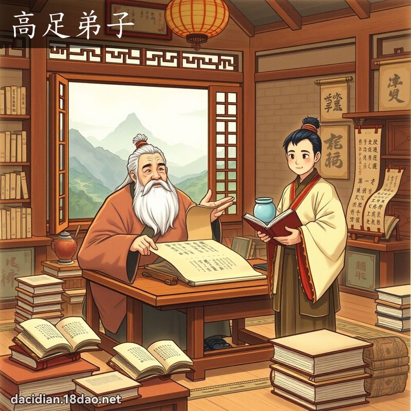 高足弟子 - 国语大辞典配图